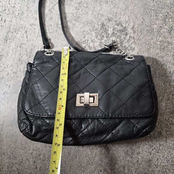 Vintage Y2K Candies Crossbody Bag Purse Quilted Metallic Black 2000s New - Picture 8 of 8